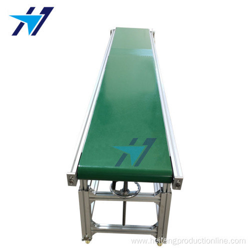 Adjustable height slope conveyor